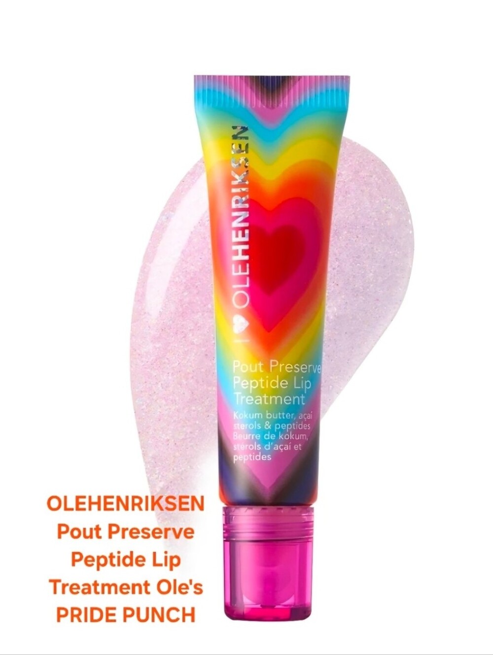 OLEHENRIKSE Limited Edition Pout Preserve Peptide Lip Treatment in Pride Rainbow